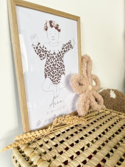 Affiche de naissance India pour fille – Image 3