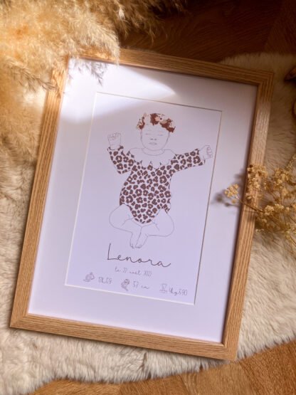 Affiche de naissance India pour fille – Image 4