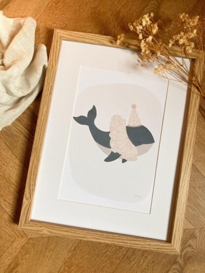 affiche enfant camille baleine douce et poétique