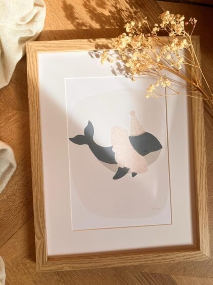 affiche enfant camille baleine douce et poétique