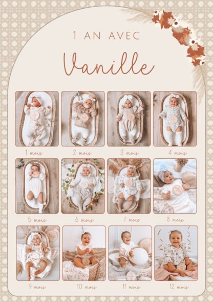 Affiche de naissance Sonia pour fille – Image 5