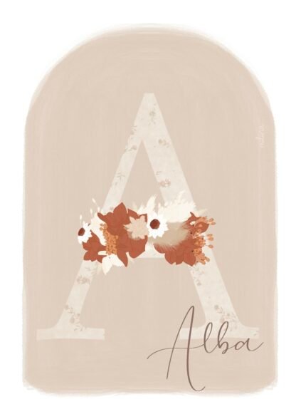 Affiche Romy, mon doux monogramme personnalisable – Image 4