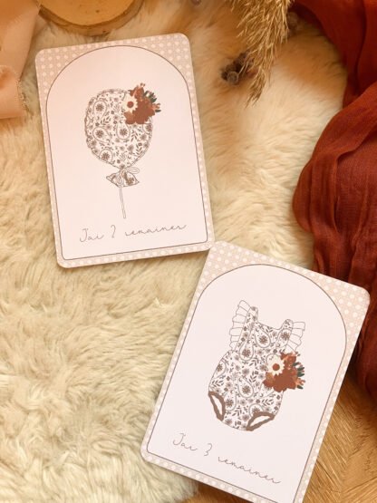 Cartes étapes India de la naissance à 1 an, personnalisables – Image 5