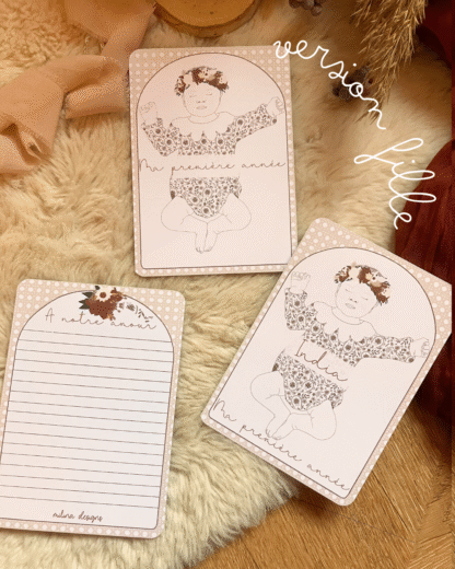 Cartes étapes India de la naissance à 1 an, personnalisables – Image 13