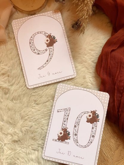 Cartes étapes India de la naissance à 1 an, personnalisables – Image 11