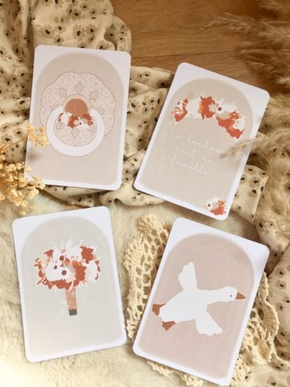 Ensemble de 4 cartes postales au choix