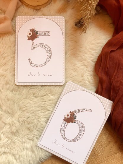 Cartes étapes India de la naissance à 1 an, personnalisables – Image 9