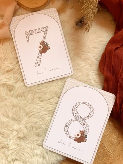 Cartes étapes India de la naissance à 1 an, personnalisables – Image 10