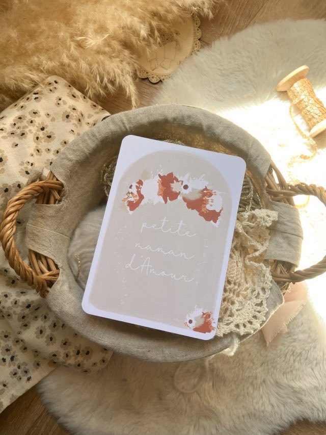 La jolie carte petite maman d'Amour