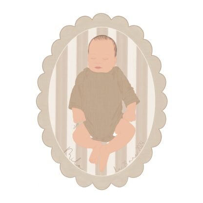 Mon portrait de naissance vintage