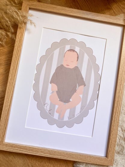 Mon portrait de naissance vintage – Image 2