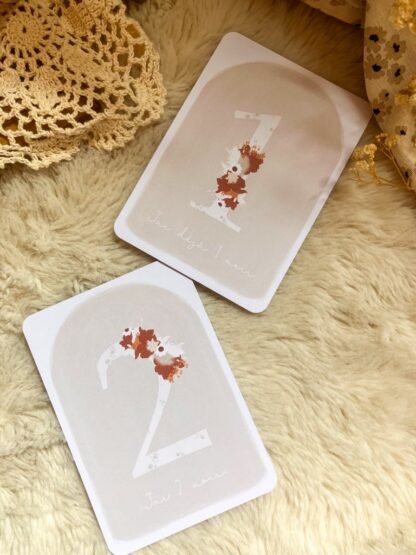 Cartes étapes Romy de la naissance à 1 an, personnalisables – Image 7