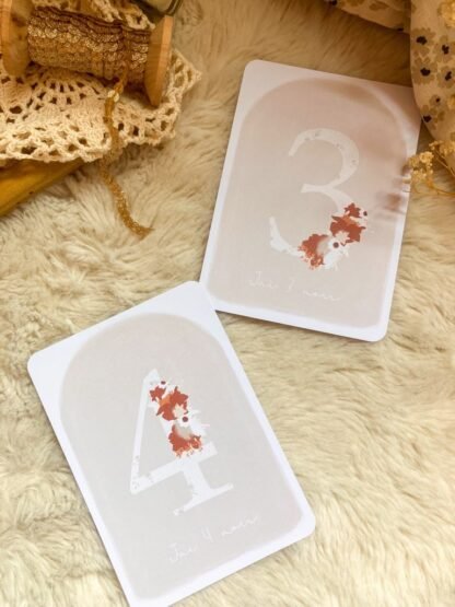 Cartes étapes Romy de la naissance à 1 an, personnalisables – Image 8