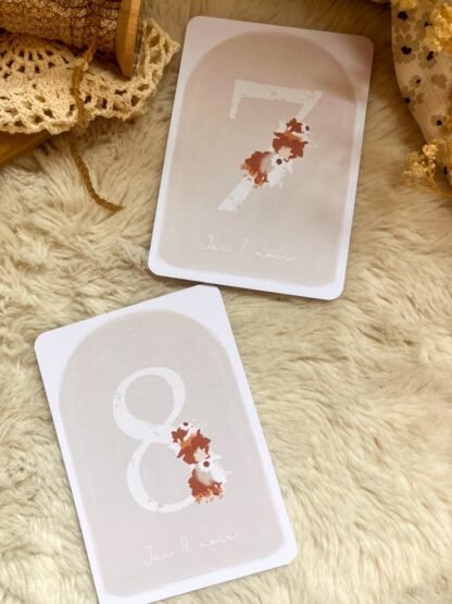 Cartes étapes Romy de la naissance à 1 an, personnalisables – Image 10