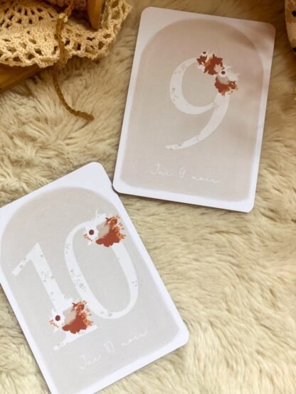 Cartes étapes Romy de la naissance à 1 an, personnalisables – Image 11