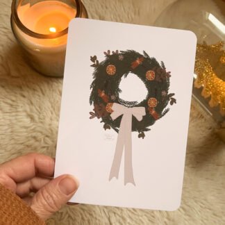 Carte Ma couronne de Noël