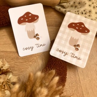 Carte champignon cosy