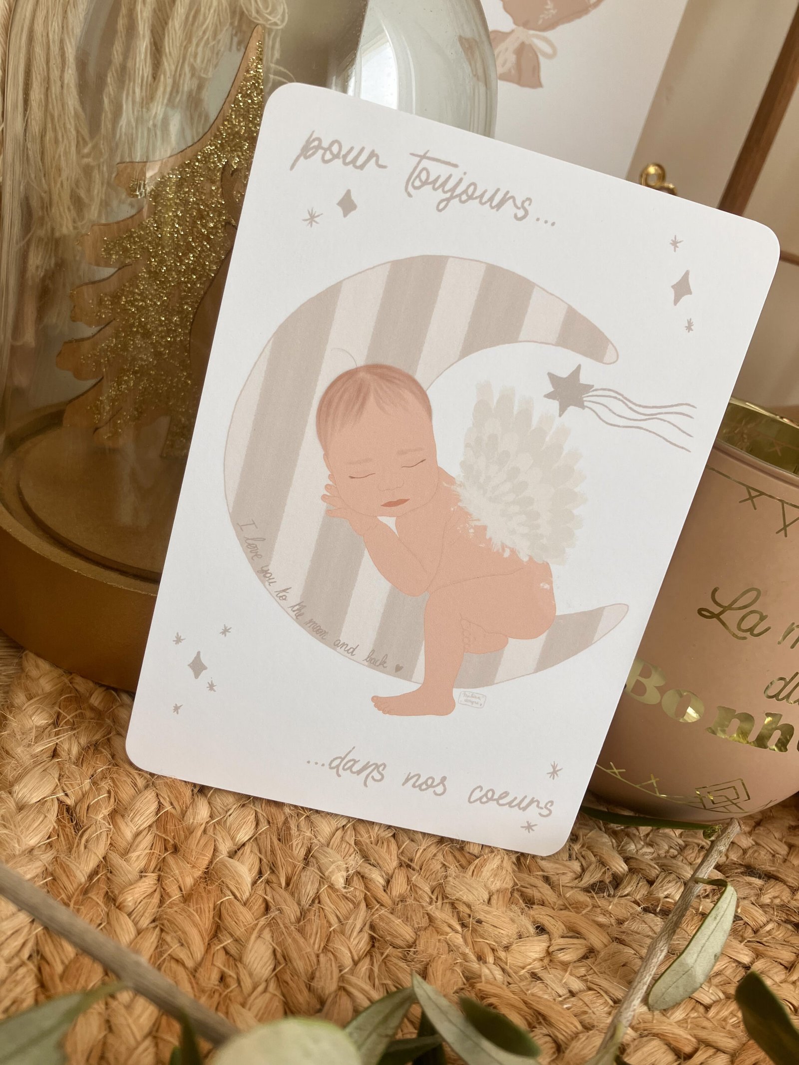 Carte Mon bébé ange