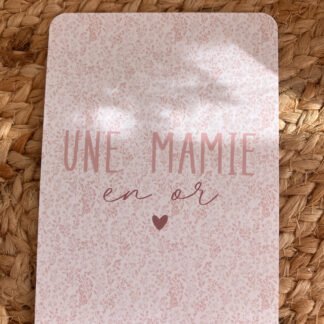 Carte une mamie en or