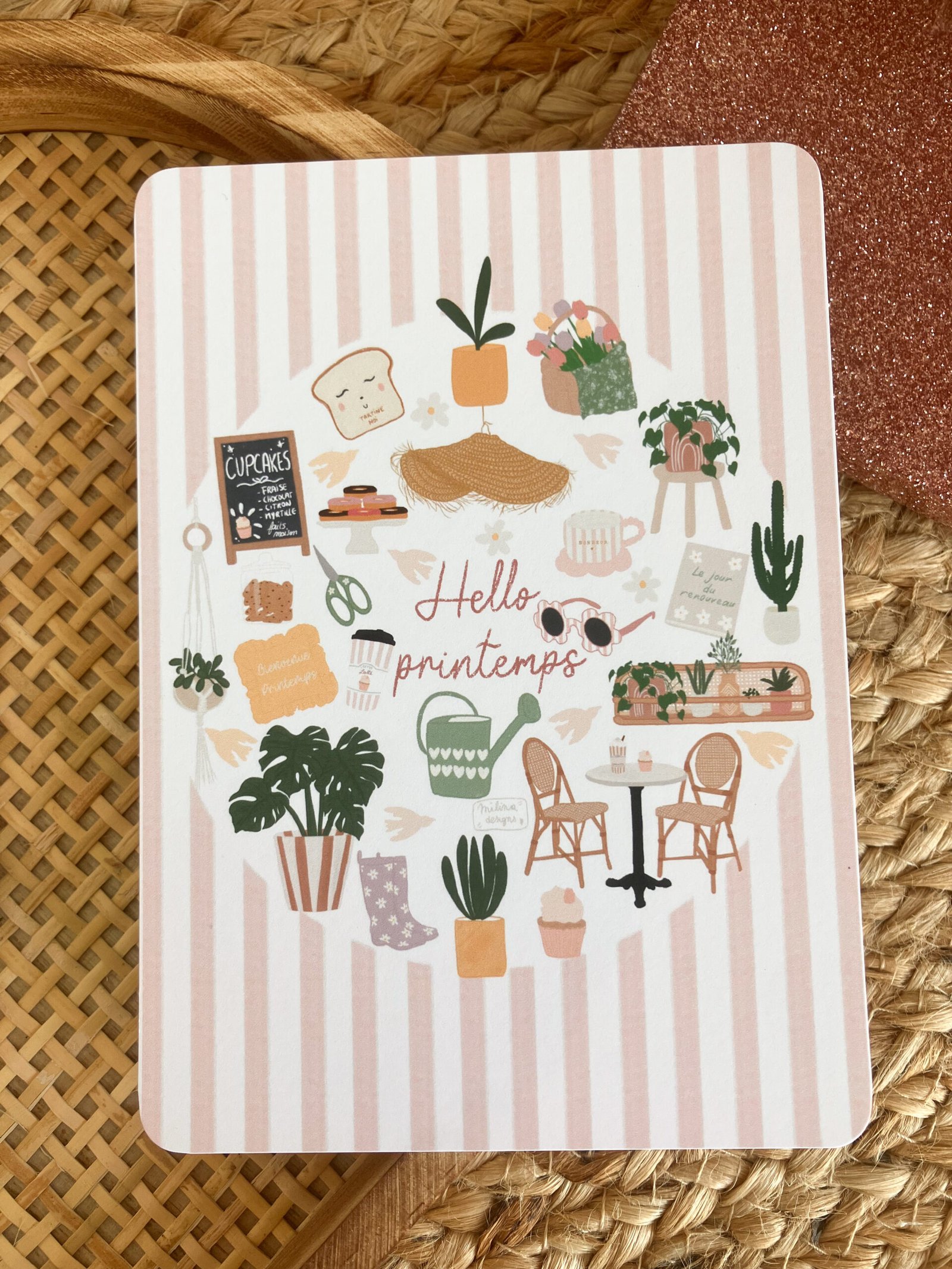 Carte Hello printemps - Hello spring (disponible en 2 langues) – Image 3