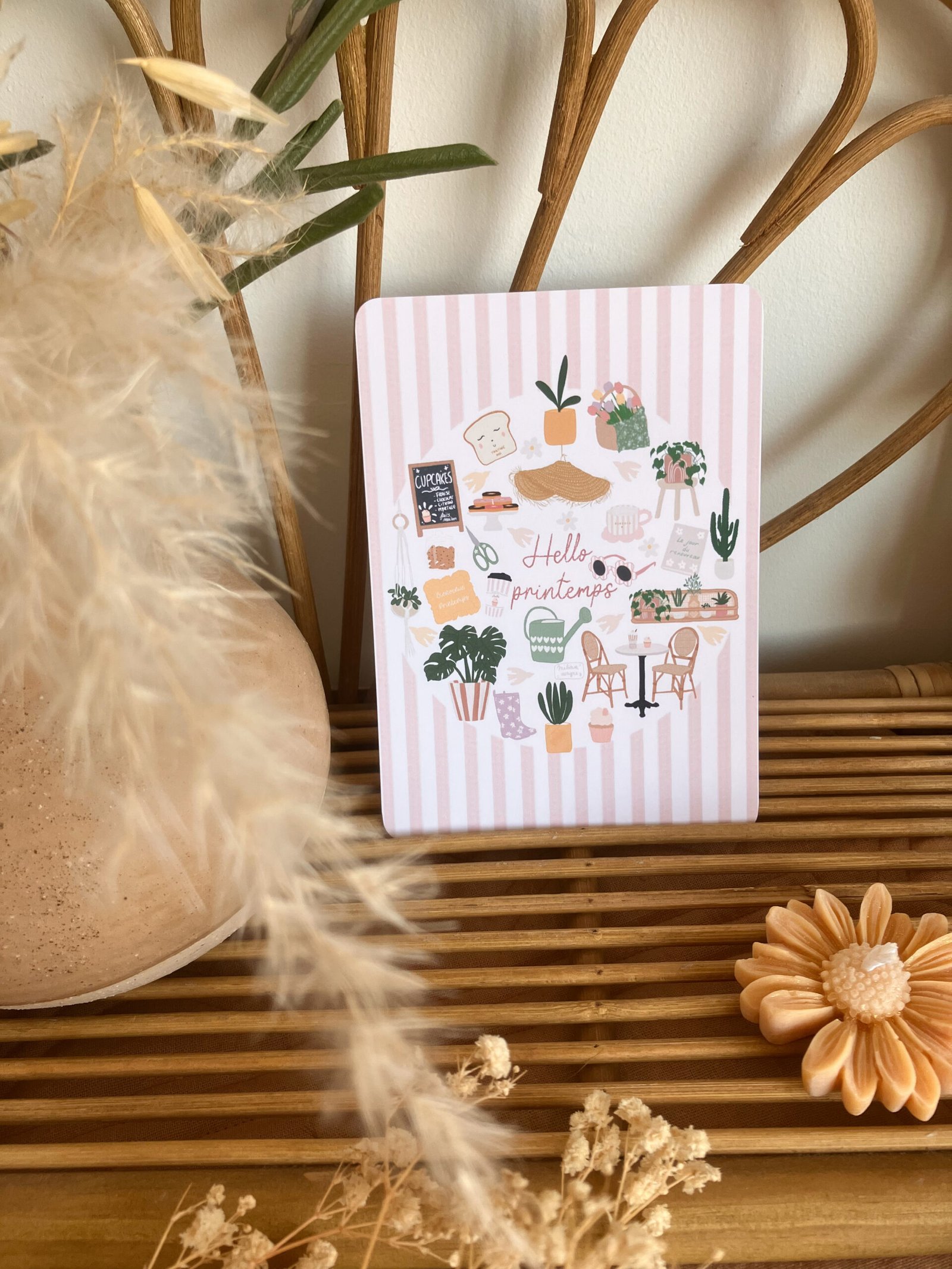 Carte Hello printemps - Hello spring (disponible en 2 langues) – Image 5