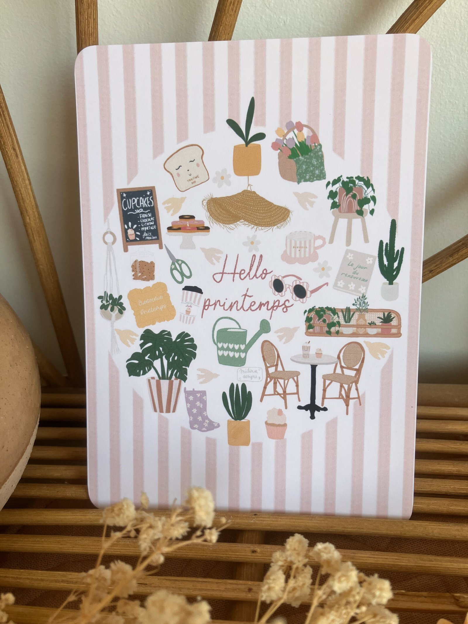 Carte Hello printemps - Hello spring (disponible en 2 langues) – Image 7