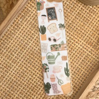 Marque-page plastifié Hello printemps