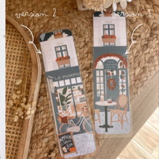 Marque-page plastifié Le Pumpkin Café: 2 versions disponibles