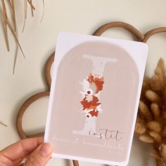 Carte Instit douce et bienveillante