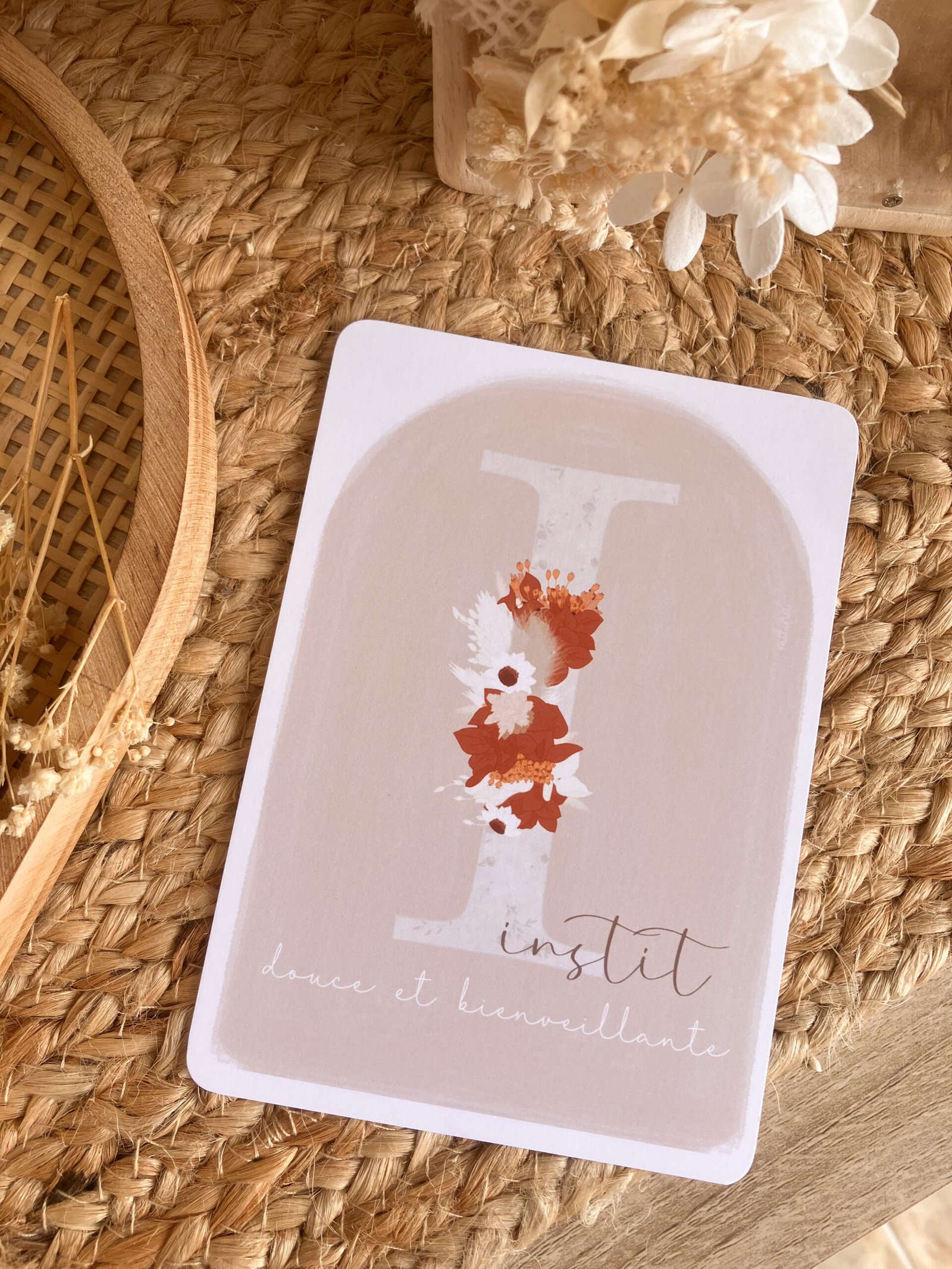 Carte Instit douce et bienveillante – Image 2
