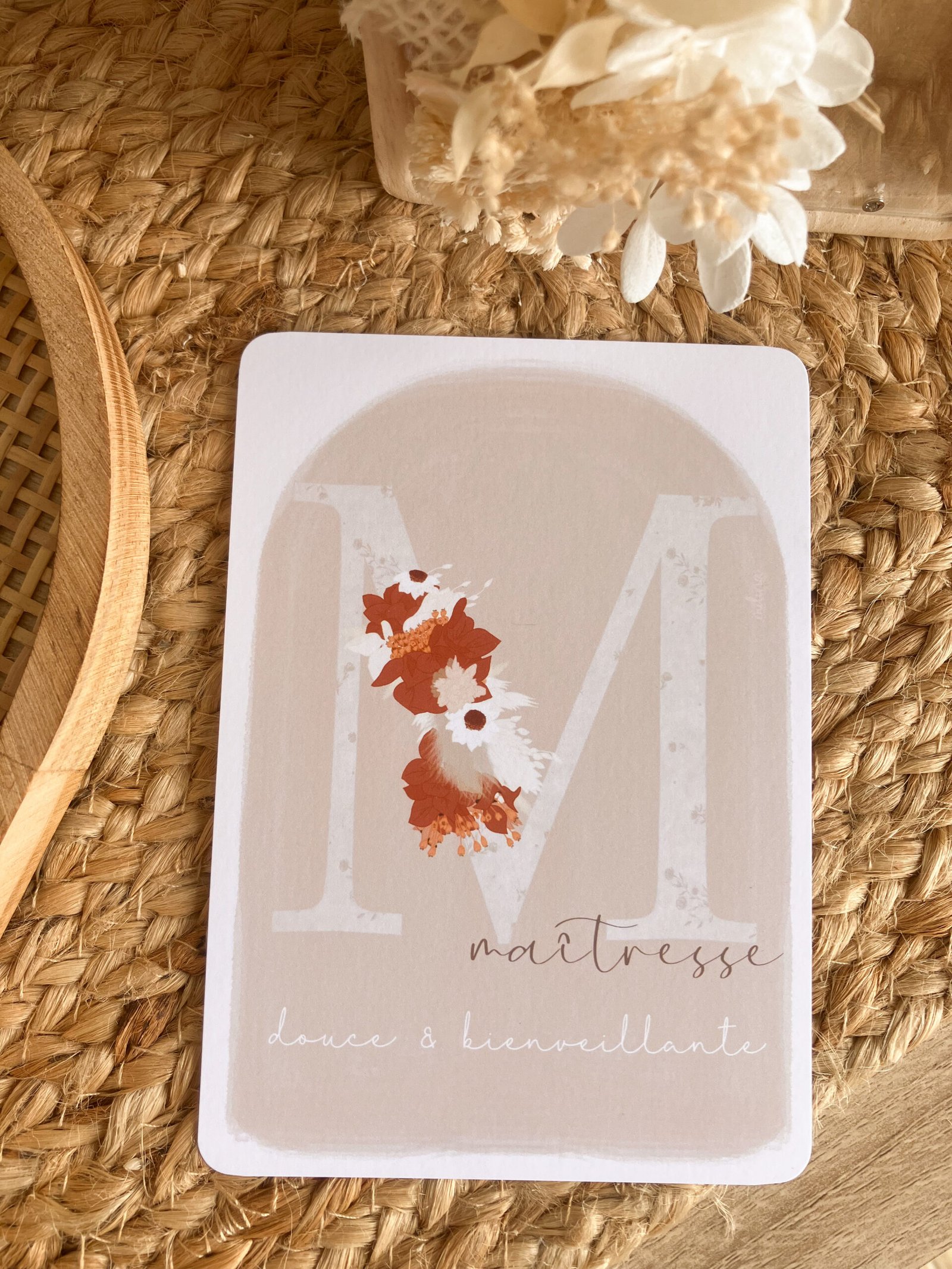 Carte Maîtresse douce et bienveillante – Image 2