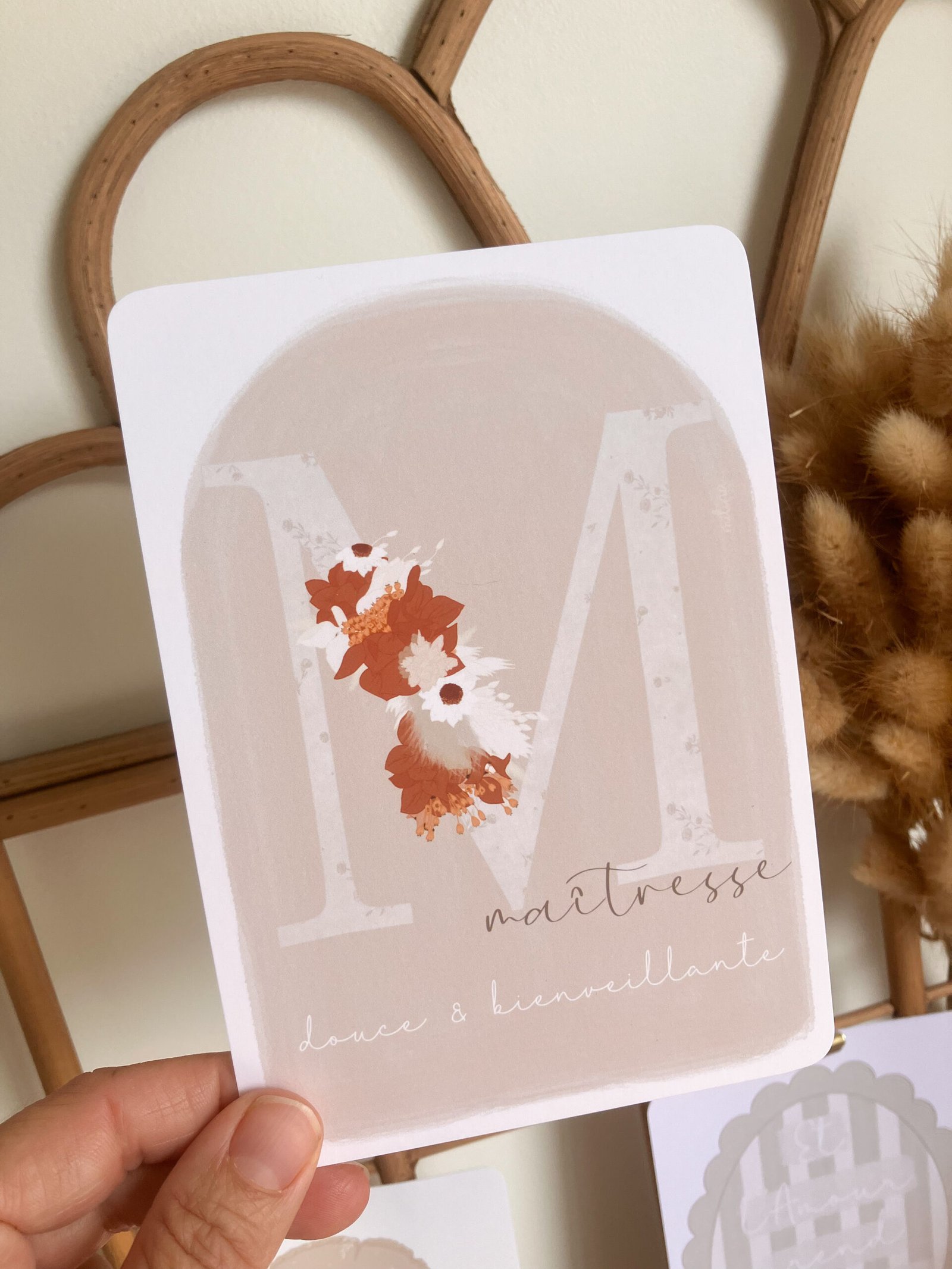 Carte Maîtresse douce et bienveillante – Image 3