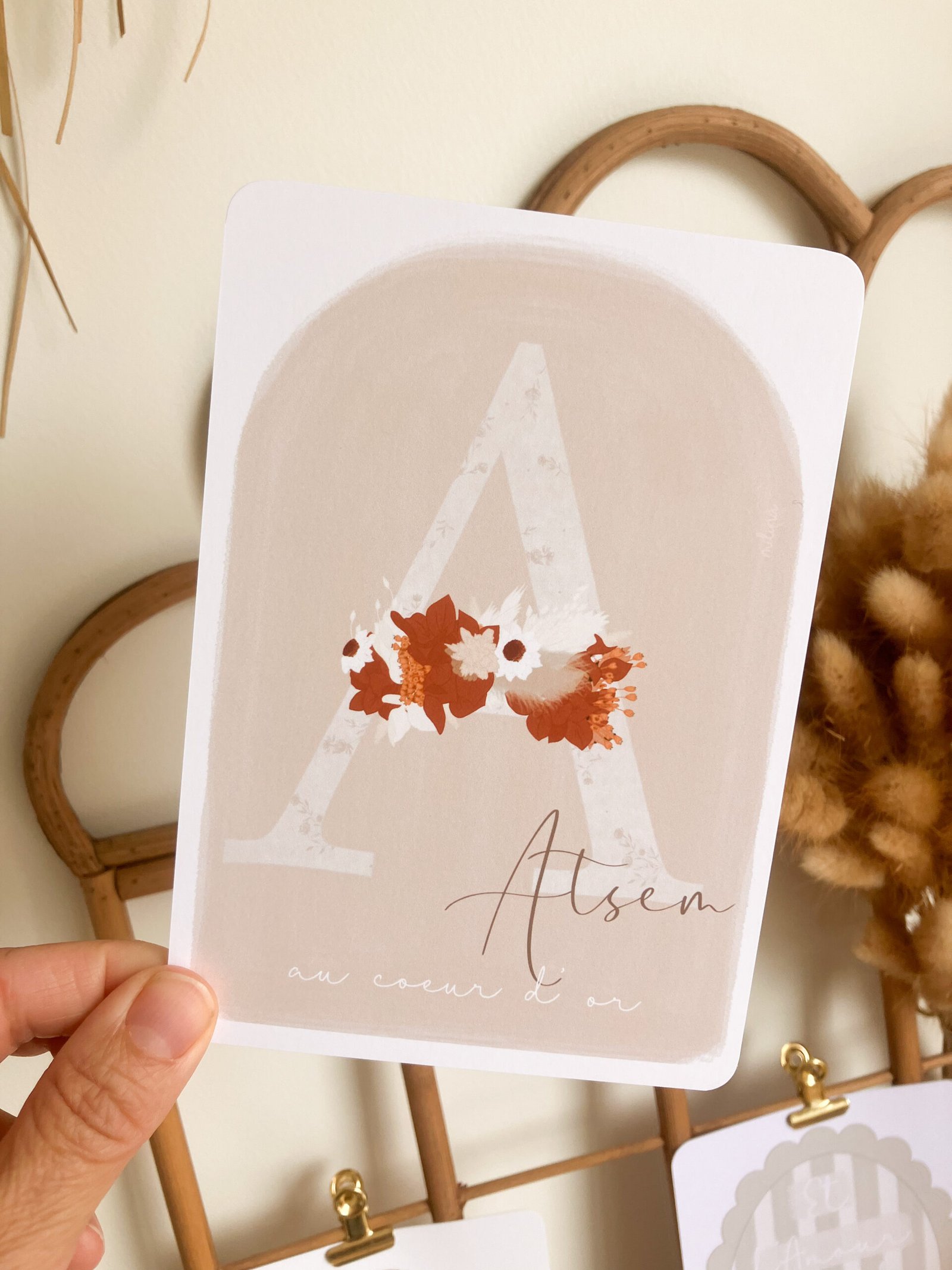 Carte Atsem au coeur d'or