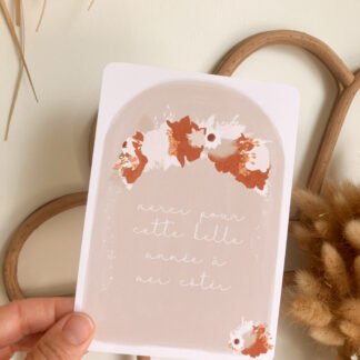 Carte Merci pour cette belle année à mes côtés