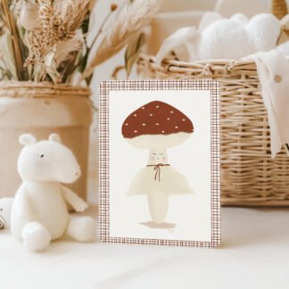 Carte mon hochet champignon (avec contour)