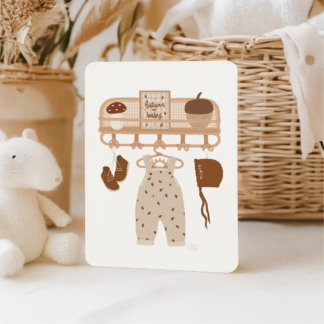 Carte ma petite tenue d'automne