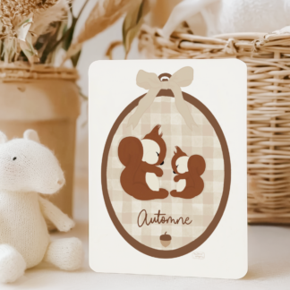 Carte mon tambourin d'automne