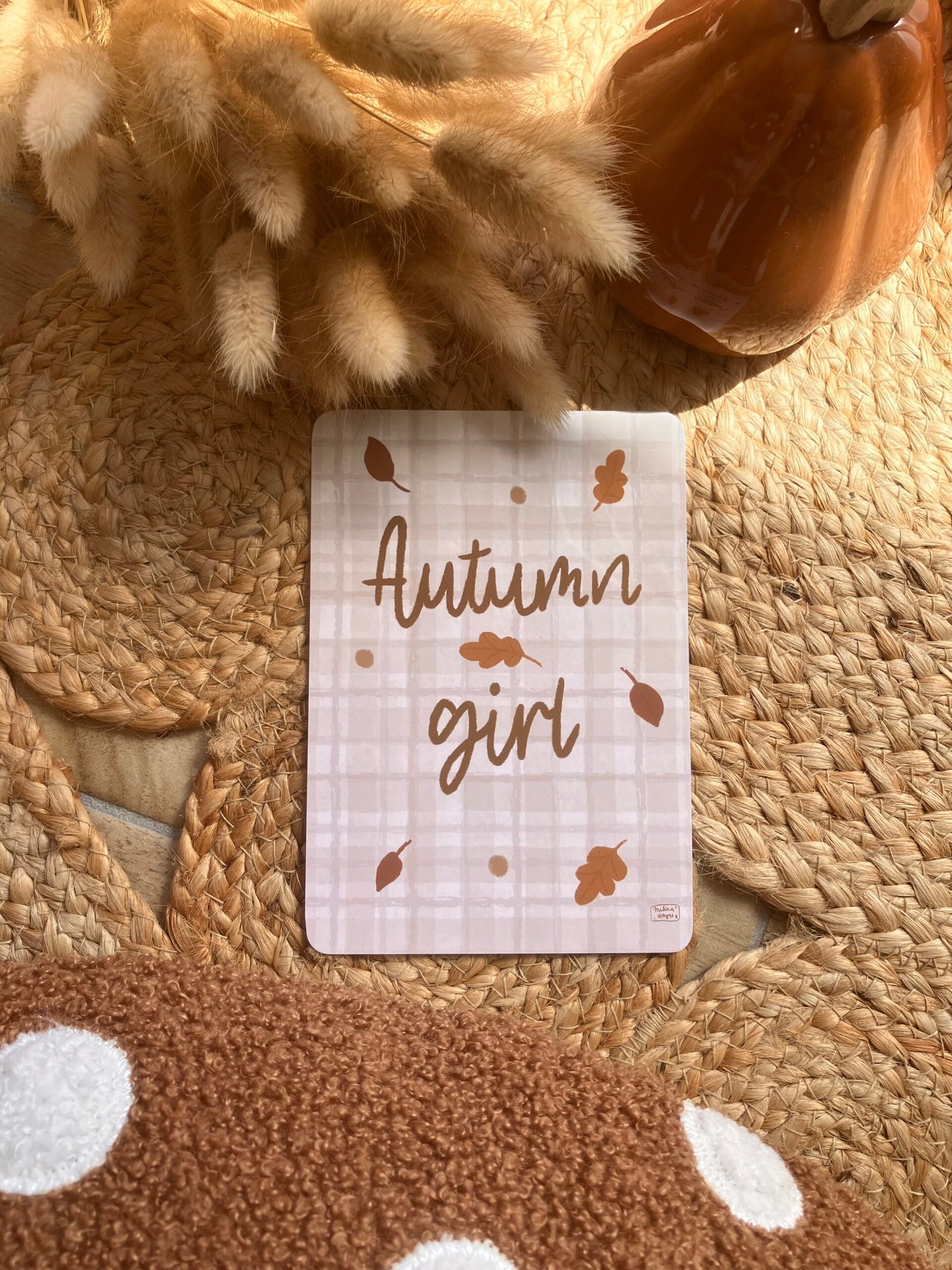 Carte Autumn baby, Autumn girl ou Autumn boy (texte au choix) – Image 4