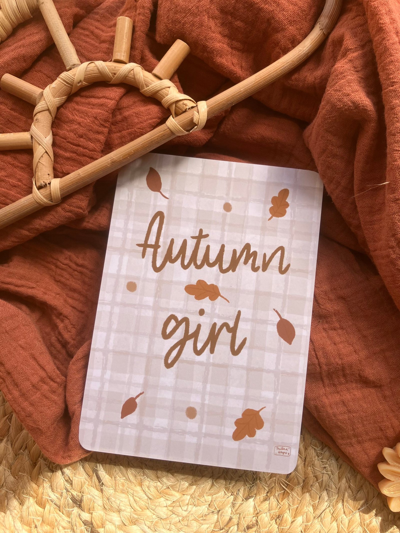 Carte Autumn baby, Autumn girl ou Autumn boy (texte au choix) – Image 5